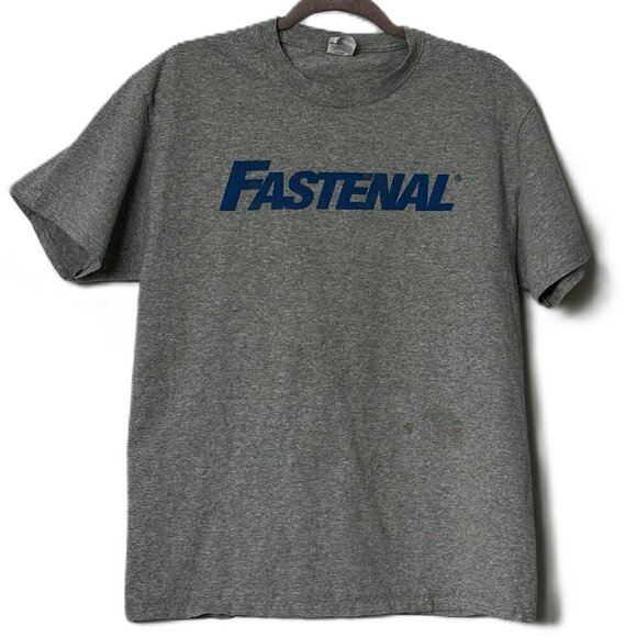 Gray Fastenal Tee Shirt Men's Size Large